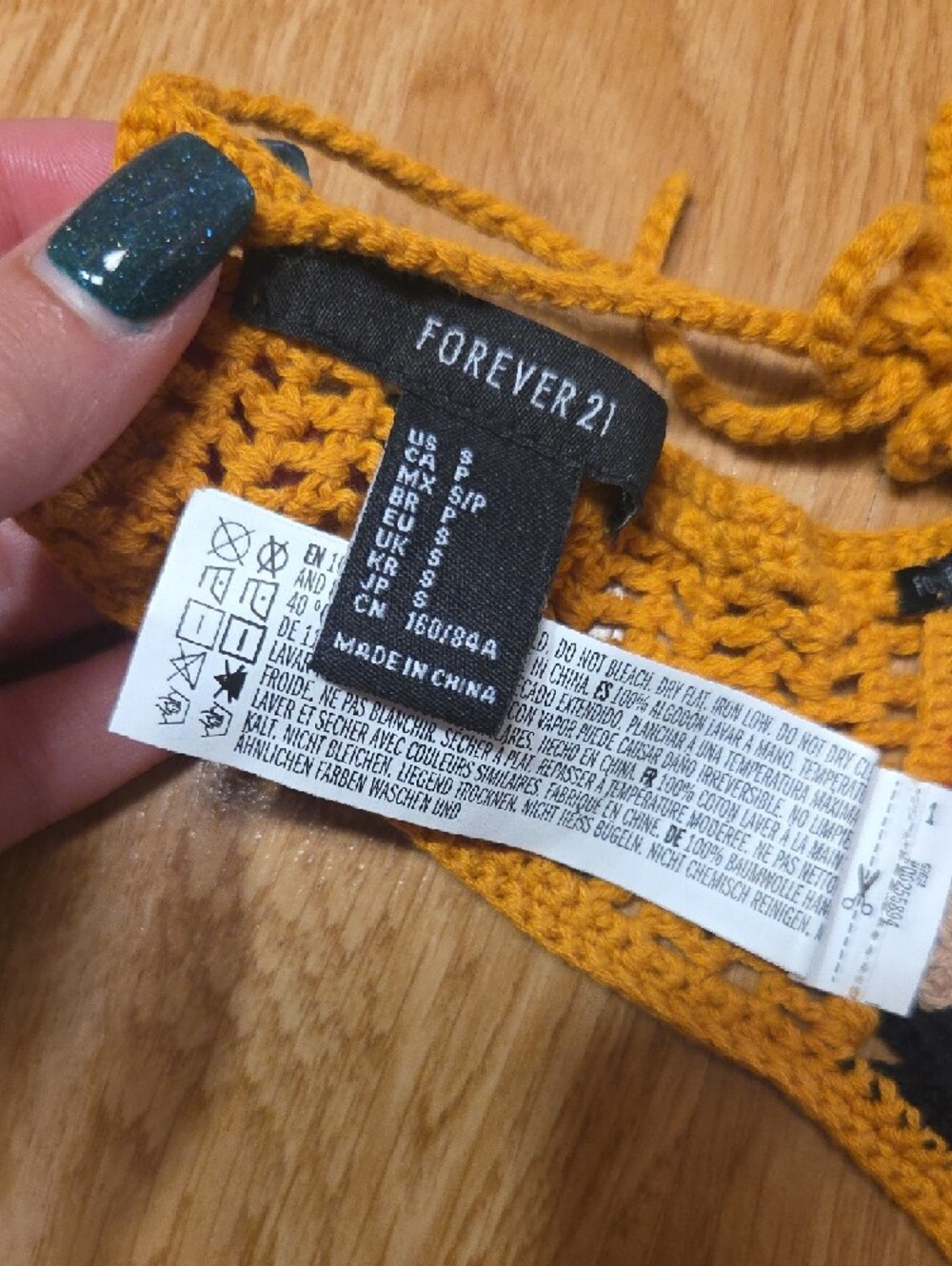 Multicolor Crochet Halter Top - Picture 2 of 3